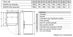 KGN76VIE0N Serie | 4 Alttan Donduruculu Buzdolabı 186 x 75 cm Kolay temizlenebilir Inox