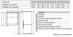 KGN56IJ3AN Serie | 6 Alttan Donduruculu Buzdolabı 193 x 70 cm