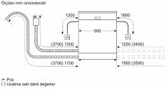 SGS4IMI60T Serie | 4 Solo Bulaşık Makinesi 60 cm Inox
