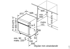 SMI25DS01T Serie | 2 Yarı Ankastre Bulaşık Makinesi 60 cm Paslanmaz çelik