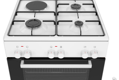 HXA670G20T Serie | 2 Gazlı/Elektrikli Solo Fırın Beyaz