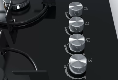 POP7C6O10O  Serie | 2 Gazlı Ocak 67 cm Sert cam, Siyah