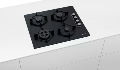 POH6C6B11O Serie | 2 Gazlı Ocak 60 cm Sert cam, Siyah