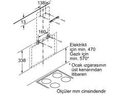 DWK065G20T  Serie | 4 Duvar Tipi Davlumbaz 60 cm Beyaz Cam Yüzey