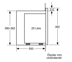 BFL524MB0 Serie | 6 Ankastre Mikrodalga 60 x 38 cm Siyah