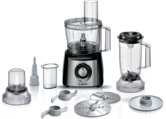 MCM3501M Mutfak Robotu MultiTalent 3 800 W Siyah, Brushed stainless steel