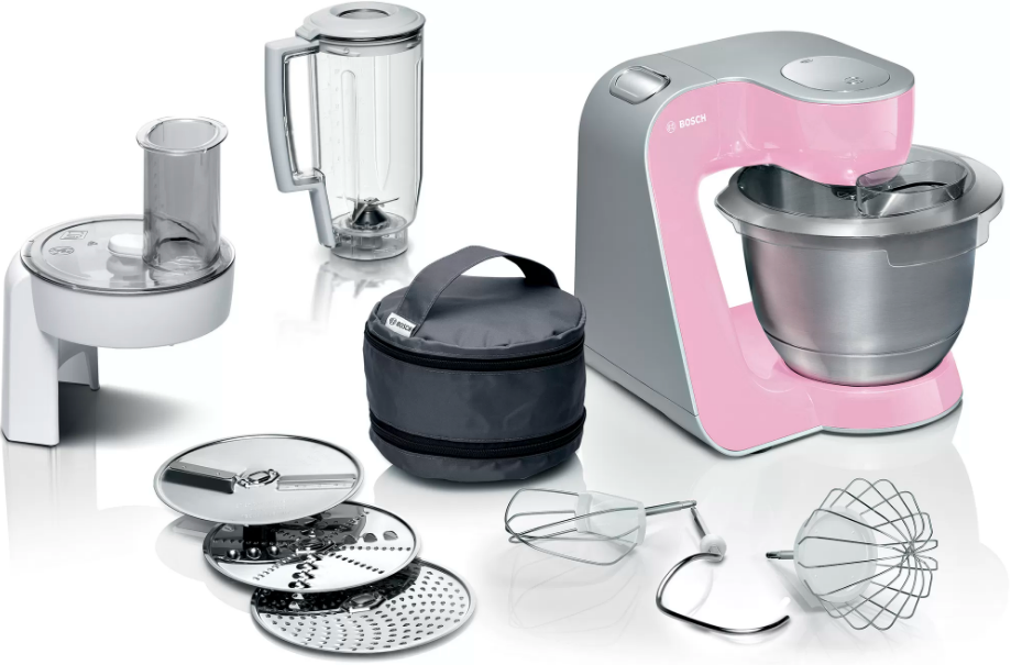 MUM58K20  Mutfak Makinesi MUM5 1000 W Pembe, Gümüş